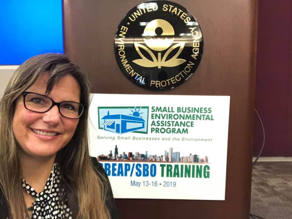 Image of Lipkin in front of National SBEAP/SBO sign.