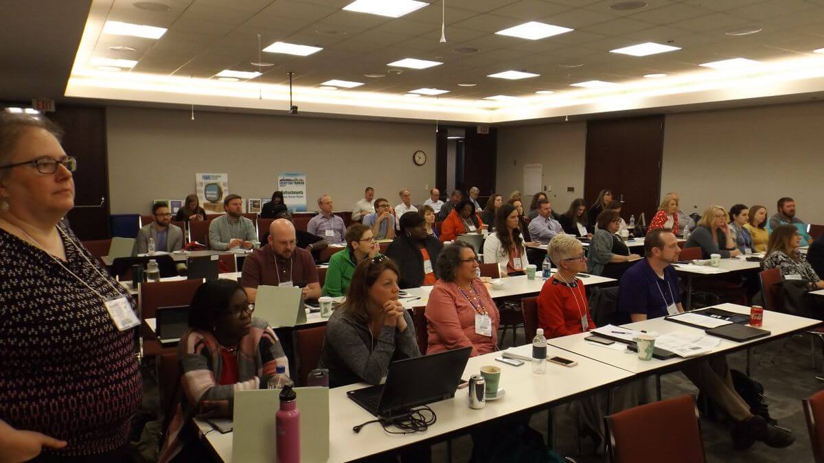 Image of National SBEAP conference session and attendees 