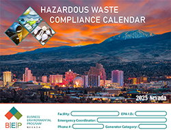 Nevada 2025 Hazardous Waste Calendar