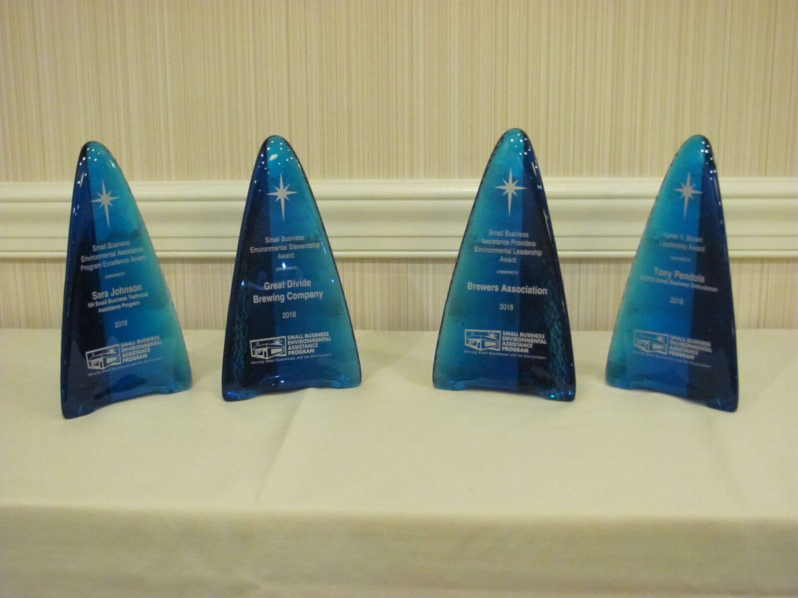 Image of several SBEAP awards.