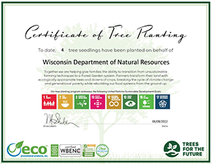 Tree Planting Certificate